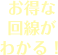お得な回線がわかる!